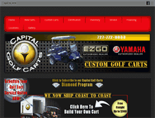 Tablet Screenshot of capitalgolfcart.com